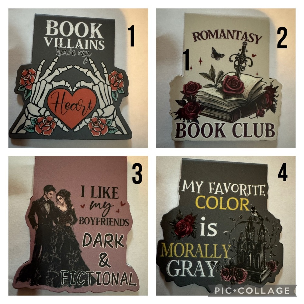 Dark Romance Magnetic Bookmarks-choose 1